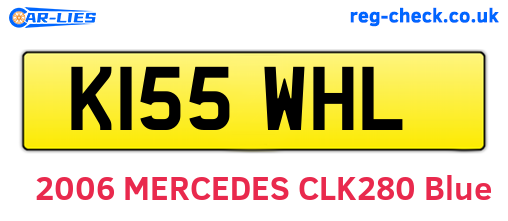 K155WHL are the vehicle registration plates.
