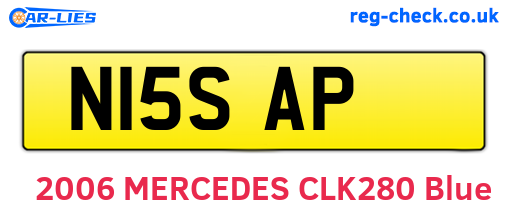 N15SAP are the vehicle registration plates.