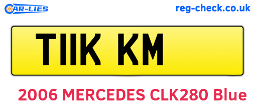 T11KKM are the vehicle registration plates.