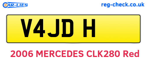 V4JDH are the vehicle registration plates.