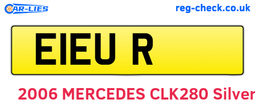 E1EUR are the vehicle registration plates.