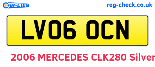 LV06OCN are the vehicle registration plates.