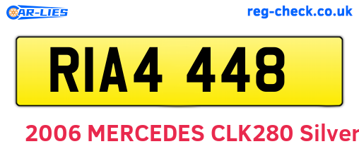 RIA4448 are the vehicle registration plates.