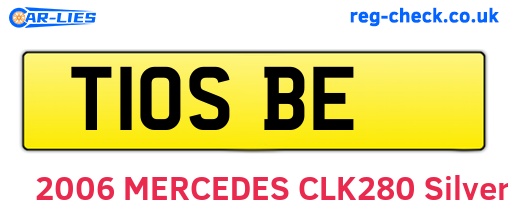 T10SBE are the vehicle registration plates.