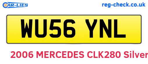 WU56YNL are the vehicle registration plates.