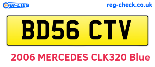 BD56CTV are the vehicle registration plates.