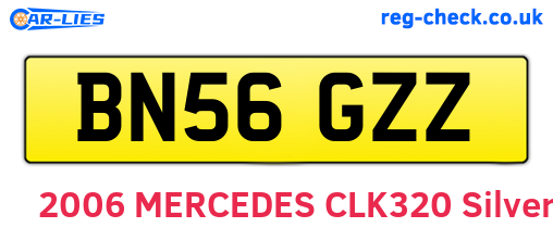 BN56GZZ are the vehicle registration plates.