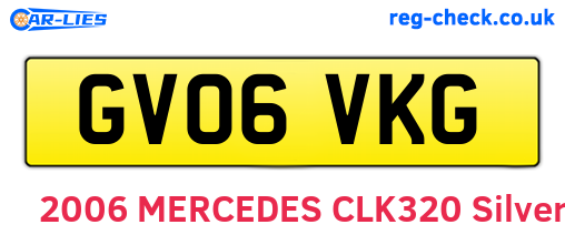 GV06VKG are the vehicle registration plates.