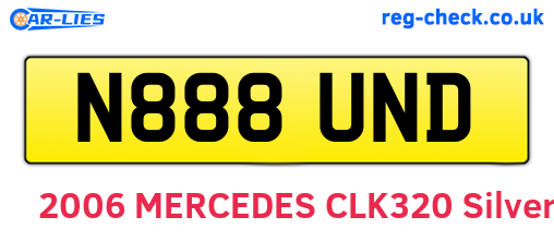 N888UND are the vehicle registration plates.