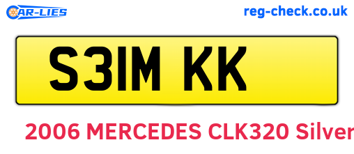 S31MKK are the vehicle registration plates.
