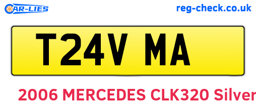 T24VMA are the vehicle registration plates.