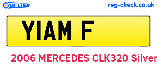 Y1AMF are the vehicle registration plates.