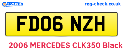 FD06NZH are the vehicle registration plates.