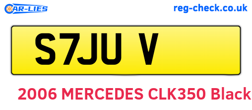 S7JUV are the vehicle registration plates.
