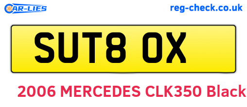 SUT80X are the vehicle registration plates.