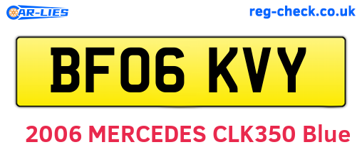 BF06KVY are the vehicle registration plates.