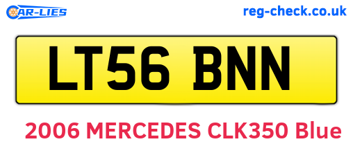 LT56BNN are the vehicle registration plates.