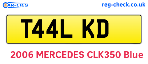 T44LKD are the vehicle registration plates.