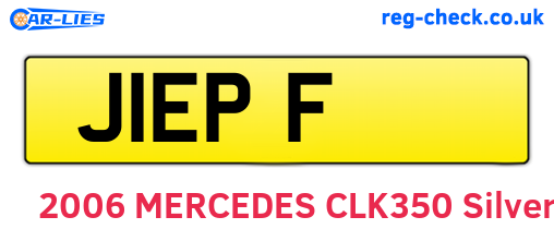 J1EPF are the vehicle registration plates.