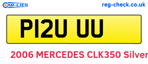 P12UUU are the vehicle registration plates.