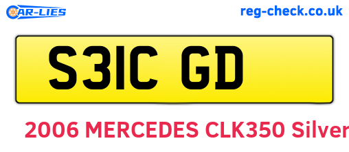 S31CGD are the vehicle registration plates.