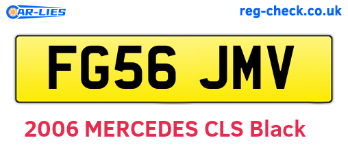 FG56JMV are the vehicle registration plates.