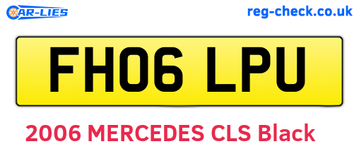 FH06LPU are the vehicle registration plates.