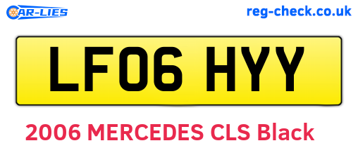 LF06HYY are the vehicle registration plates.