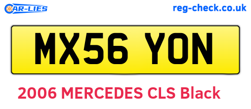 MX56YON are the vehicle registration plates.
