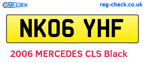 NK06YHF are the vehicle registration plates.
