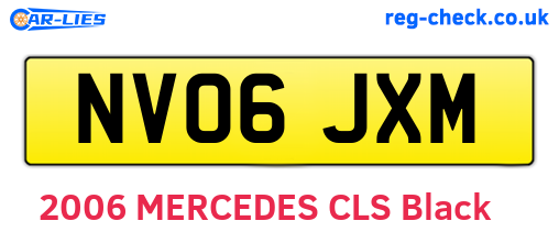 NV06JXM are the vehicle registration plates.