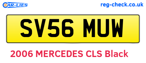 SV56MUW are the vehicle registration plates.