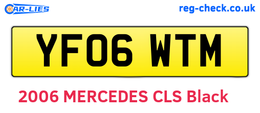 YF06WTM are the vehicle registration plates.