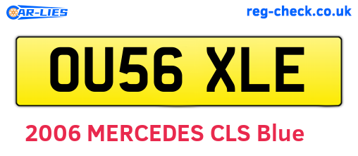 OU56XLE are the vehicle registration plates.