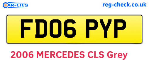 FD06PYP are the vehicle registration plates.