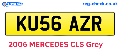 KU56AZR are the vehicle registration plates.