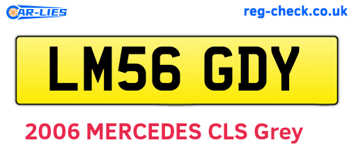 LM56GDY are the vehicle registration plates.