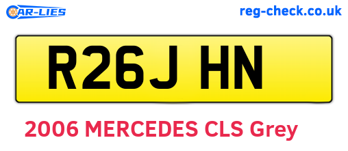 R26JHN are the vehicle registration plates.