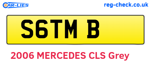S6TMB are the vehicle registration plates.