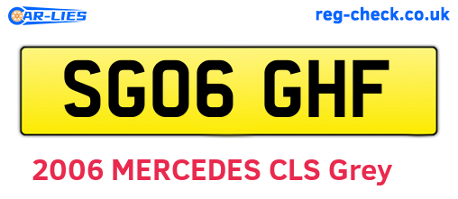 SG06GHF are the vehicle registration plates.