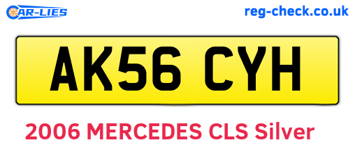 AK56CYH are the vehicle registration plates.