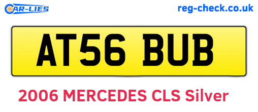AT56BUB are the vehicle registration plates.