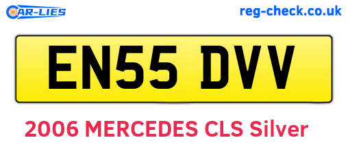 EN55DVV are the vehicle registration plates.
