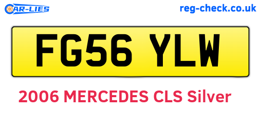 FG56YLW are the vehicle registration plates.