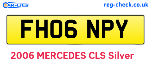 FH06NPY are the vehicle registration plates.