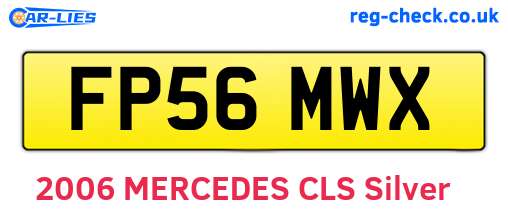 FP56MWX are the vehicle registration plates.