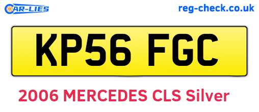 KP56FGC are the vehicle registration plates.