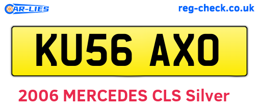 KU56AXO are the vehicle registration plates.