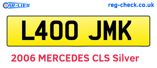 L400JMK are the vehicle registration plates.