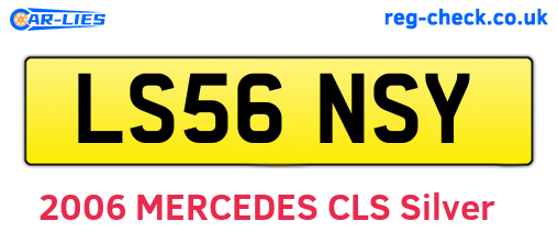 LS56NSY are the vehicle registration plates.
